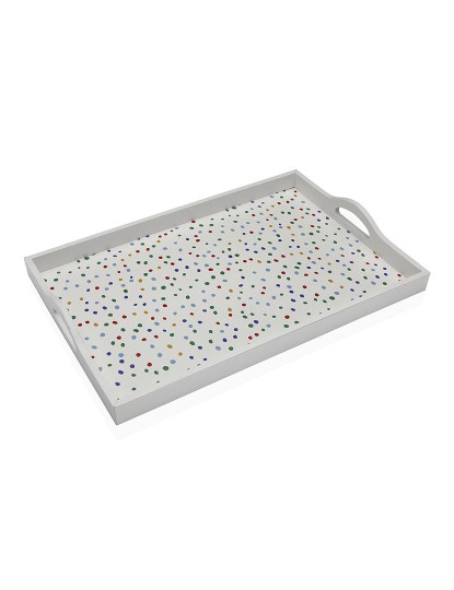 imagem de Tabuleiro Versa Dotty Madeira MDF 30 x 5 x 45 cm1