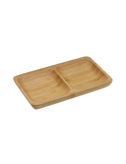 imagem de Tabuleiro de aperitivos Versa Bambu 10 x 2 x 17,5 cm1