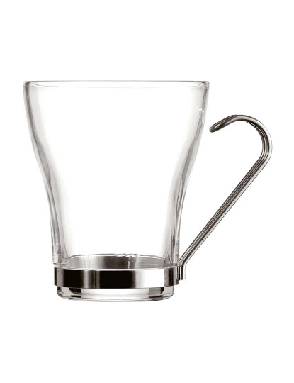 imagem de Conjunto de Chávenas de Café Quid Supreme Transparente Vidro Aço 250 ml 3 Peças1