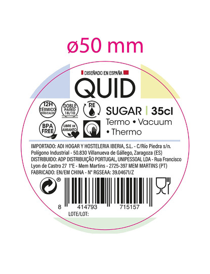 imagem de Termo Quid Sugar Verde Metal 350 ml2