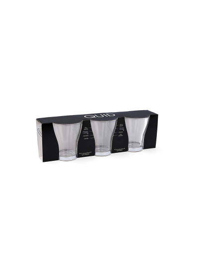 imagem de Conjunto de Chávenas de Café Quid Supreme Transparente Vidro Aço 250 ml 3 Peças2