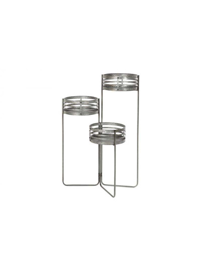 imagem de Vaso Metal Ferro Cinza 1