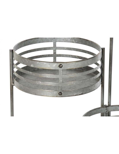 imagem de Vaso Metal Ferro Cinza 3