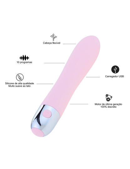 imagem de Vibrador feminino - Ponto G - 10 programas - Rosa2