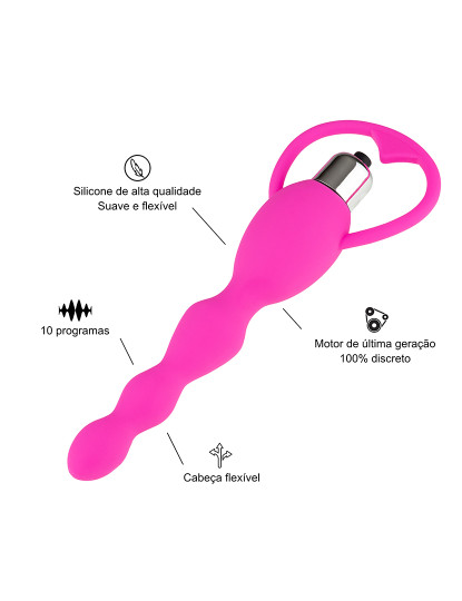 imagem de Vibrador Anal - Vibrador Vaginal - 10 programas - Rosa2