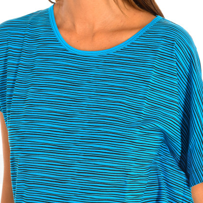 imagem de T-Shirt Senhora Azul-Riscas2