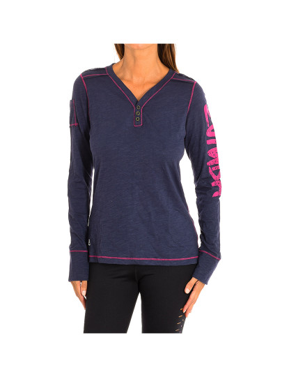 imagem de Sweatshirt Senhora Navy-fuchsia1