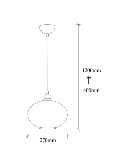 imagem de Candeeiro Teto Smoked-050 Fume9