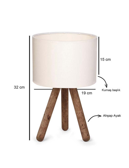 imagem de Candeeiro Mesa AYD-2939 Creme3