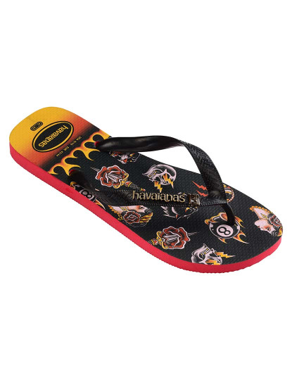 imagem de Havaianas Top Tribo Homem Vermelho Ruby e Preto1