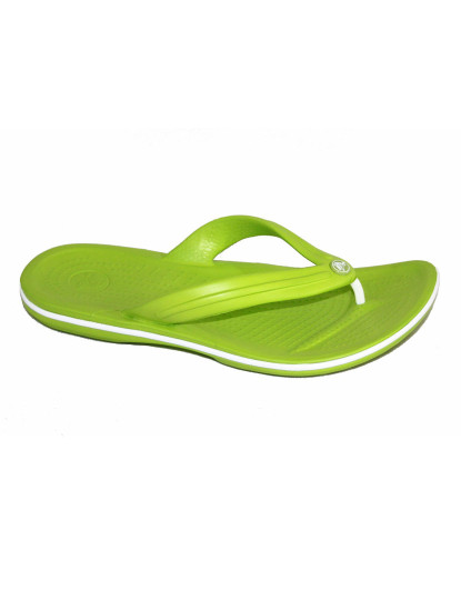 imagem de Crocs Chinelo Crocband Verde e Branco1