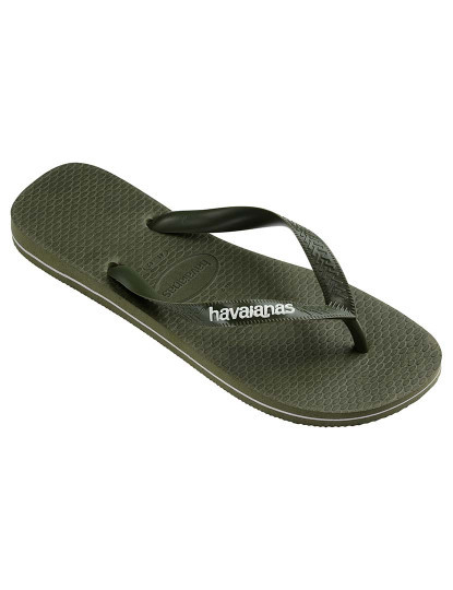 imagem de Havaianas Logo Filete Homem Musgo e Branco2