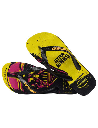 imagem de Havaianas Star Wars Unisexo Preto e Amarelo3