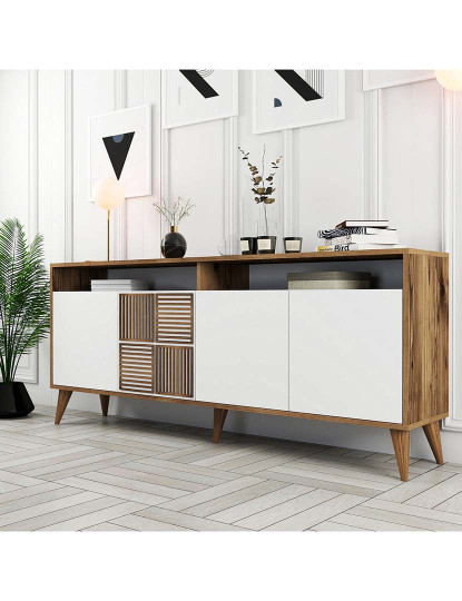 imagem de Aparador Walnut Branco2