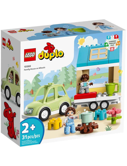 imagem de Lego Duplo Casa Familiar Com Rodas 109867