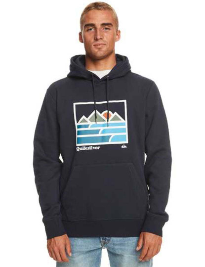 imagem de Camisola Homem Landscape Lines Hoodie Azul1