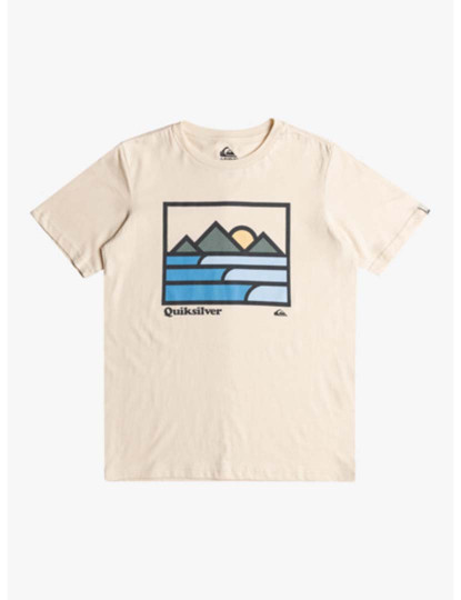 imagem de T-Shirt Rapaz Landscape Lines Ss Yth Branco1