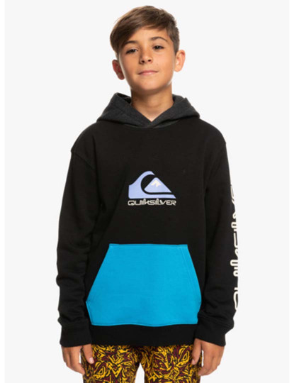 imagem de Pullover Rapaz Omni Logo Block Hood  Youth Preto1