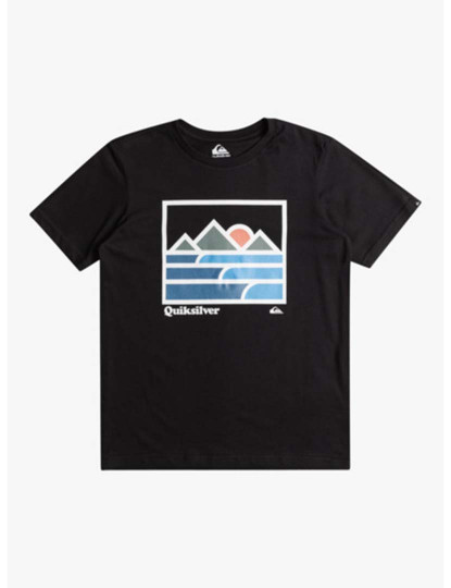 imagem de T-Shirt Rapaz Landscape Lines Ss Yth Preto1