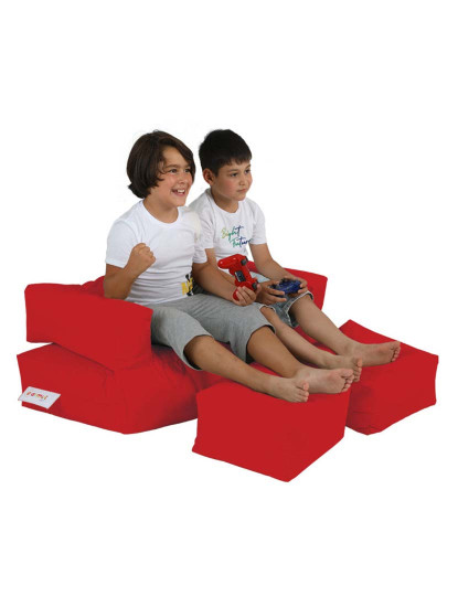 imagem de Pufe 2 Lugares Kids Vermelho3