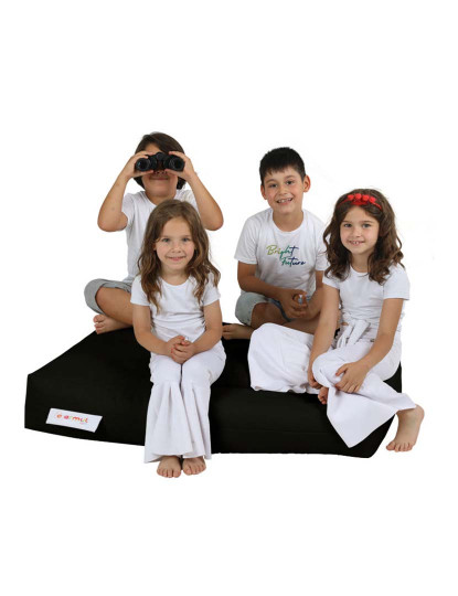 imagem de Pufe 2 Lugares Kids Preto6