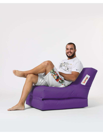 imagem de Pufe Sofá Cama Siesta Roxo3