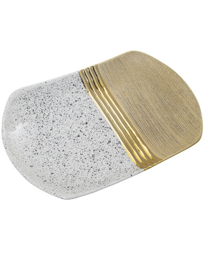 imagem de Centro Cerâmica Branco Dourado 1