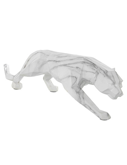 imagem de Figura Resina Pantera Origami Mármore 3