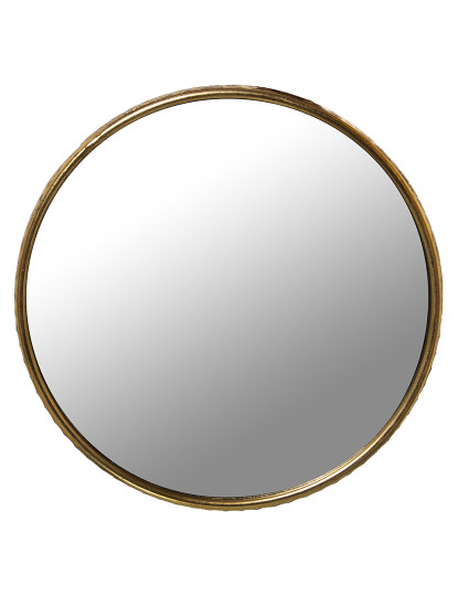 imagem de Espelho Redondo Metal Dourado 6