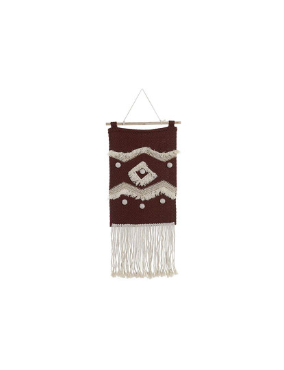 imagem de Decoração de Parede DKD Home Decor Vermelho Natural Boho 45 x 2 x 115 cm1