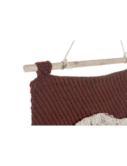 imagem de Decoração de Parede DKD Home Decor Vermelho Natural Boho 45 x 2 x 115 cm2