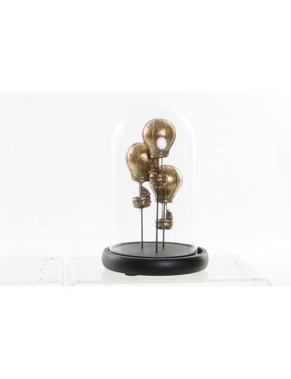 imagem de Figura Decorativa DKD Home Decor Preto Dourado 14 x 14 x 22 cm1