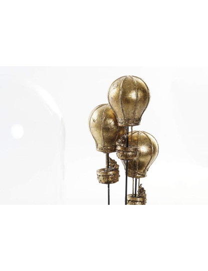 imagem de Figura Decorativa DKD Home Decor Preto Dourado 14 x 14 x 22 cm2