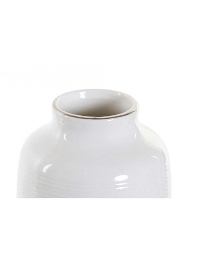 imagem de Vaso DKD Home Decor Branco Grés Pompon 12 x 12 x 24 cm3