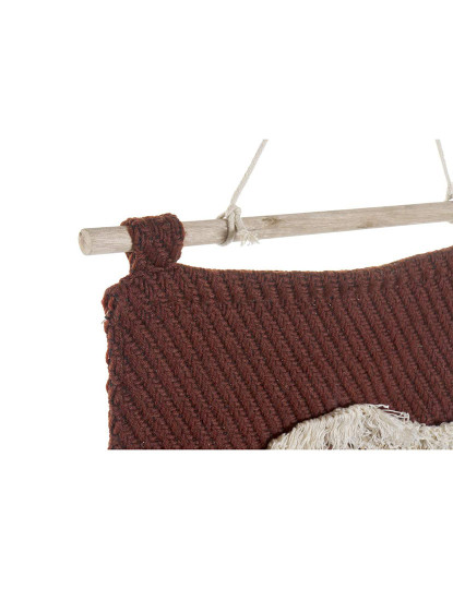 imagem de Decoração de Parede DKD Home Decor Vermelho Natural Boho 45 x 2 x 115 cm3