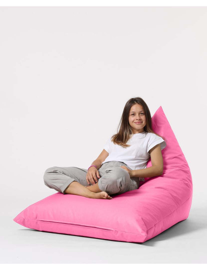 imagem de Pufe Pirâmide Grande Cama Rosa3