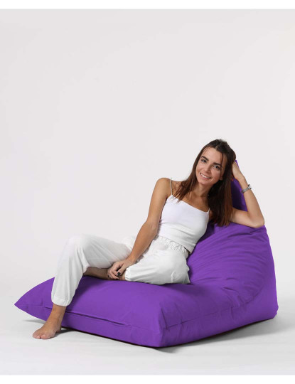 imagem de Pufe Pirâmide Grande Cama Roxo4