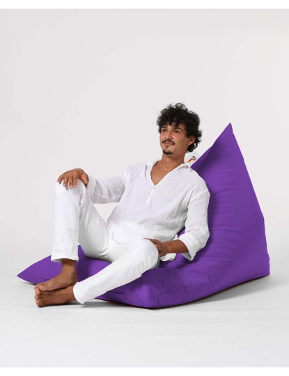 imagem de Pufe Pirâmide Grande Cama Roxo10