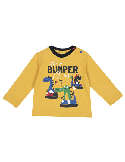 imagem de T-Shirt M. Comprida Menino Amarelo1