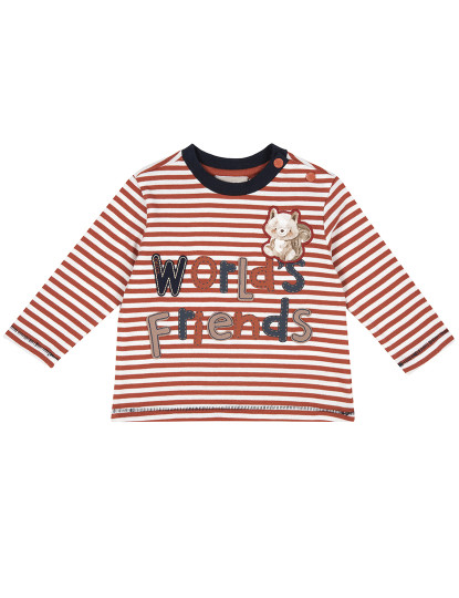 imagem de T-Shirt M. Comprida Menino Castanho1