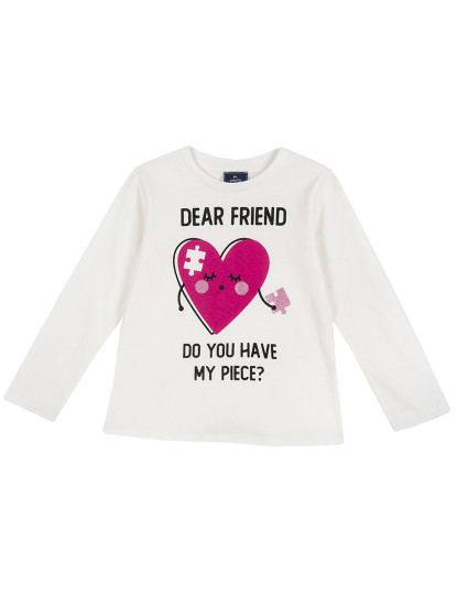 imagem de T-Shirt M. Comprida Menina Rosa1