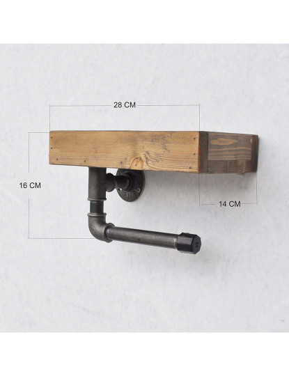 imagem de Suporte Papel Higiénico Nogueira3