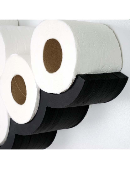 imagem de Suporte Papel Higiénico Preto3