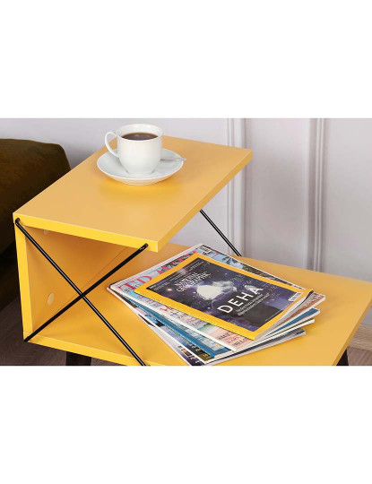 imagem de Mesa Cabeceira Cross Amarelo4