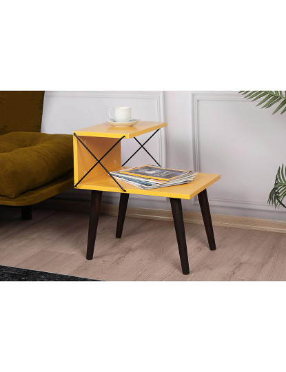 imagem de Mesa Cabeceira Cross Amarelo2