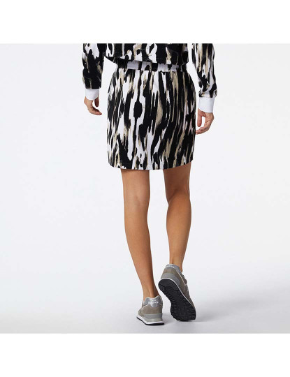 imagem de Saia Senhora NB Athletics Collide Printed Terry Skirt Branco3