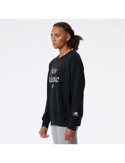 imagem de Sweatshirt Senhora NB Essentials Celebrate Fleece Crew Preto2