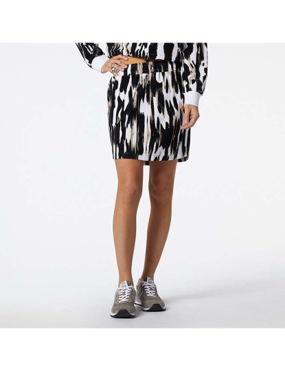 imagem de Saia Senhora NB Athletics Collide Printed Terry Skirt Branco1