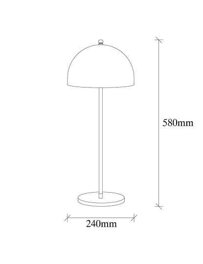 imagem de Candeeiro Mesa Can-NT-135 Preto6