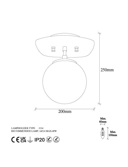 imagem de Candeeiro Teto Well-11676 Preto5